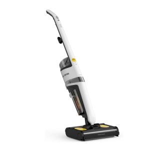 Deerma Wet & Dry Vacuum Cleaner Double Roller Brush Head 500ml Water Tank IPX4 Waterproof Smart Vacuum Cleaner 500 ml 420 W VX20 White