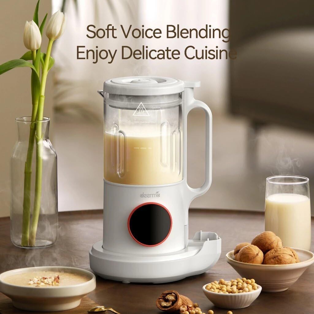Brand Deerma - Multifunctional Cooking Blender NU500W ,24 Hour Smart Preset & 800ml Large Capacity - White - Image 5
