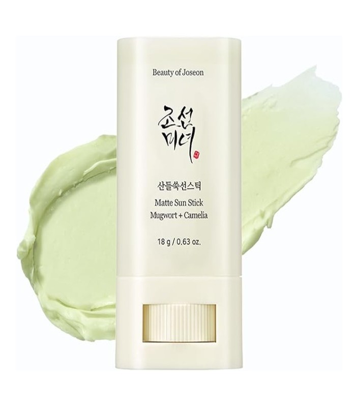 Beauty of Joseon Matte Sun Stick Mugwort Camelia for face Korean Sunscreen moisturizing with SPF 50 PA++++ Sebum Control No white Cast skincare for Women and Men 18g