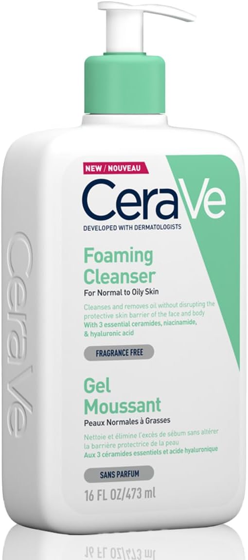 Cerave Foaming Cleanser for Normal to Oily Skin with Hyaluronic Acid - Image 4