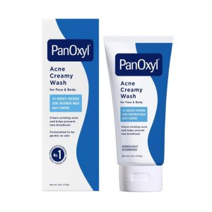 PanOxyl Antimicrobial Acne Creamy Wash, 4% Benzoyl Peroxide, 6 Ounce