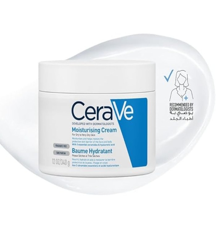 Cerave Moisturizing Cream for Dry Skin with Hyaluronic Acid 340G