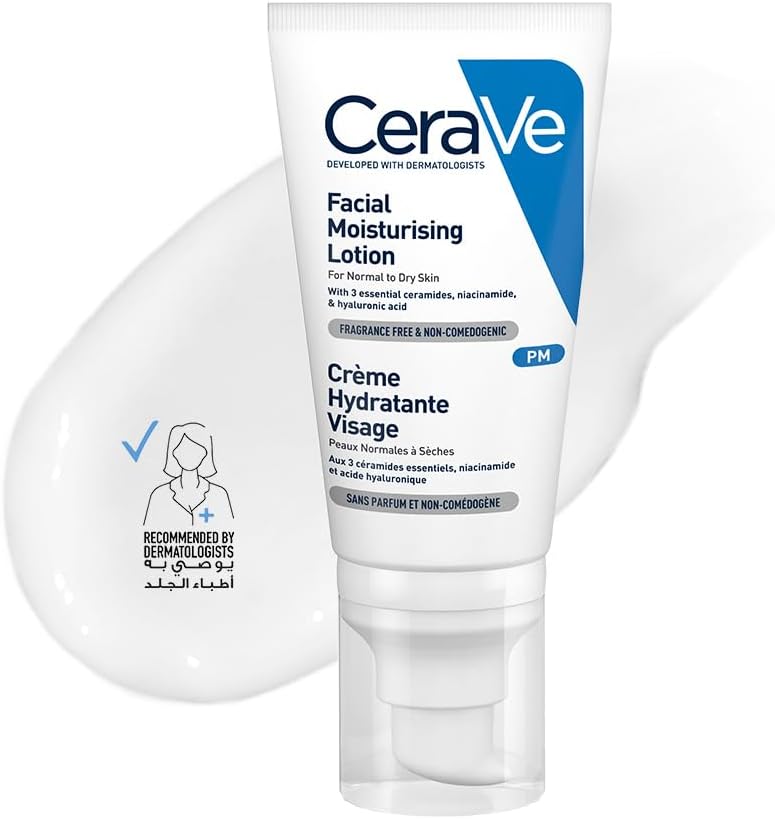 Cerave PM Facial Moisturizing Lotion Night Cream with Hyaluronic Acid 52ml - Image 2