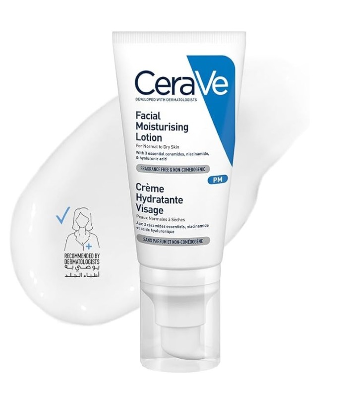 Cerave PM Facial Moisturizing Lotion Night Cream with Hyaluronic Acid 52ml