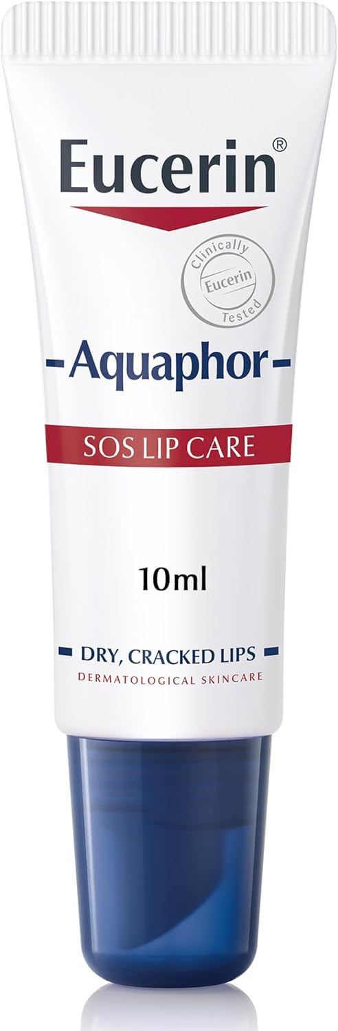 Eucerin Aquaphor SOS Lip Repair Lip Balm, Immediate 60-Seconds Lip Care and Relief, Moisturizing Effect for Dry and Cracked Lips, 10ml - Image 2