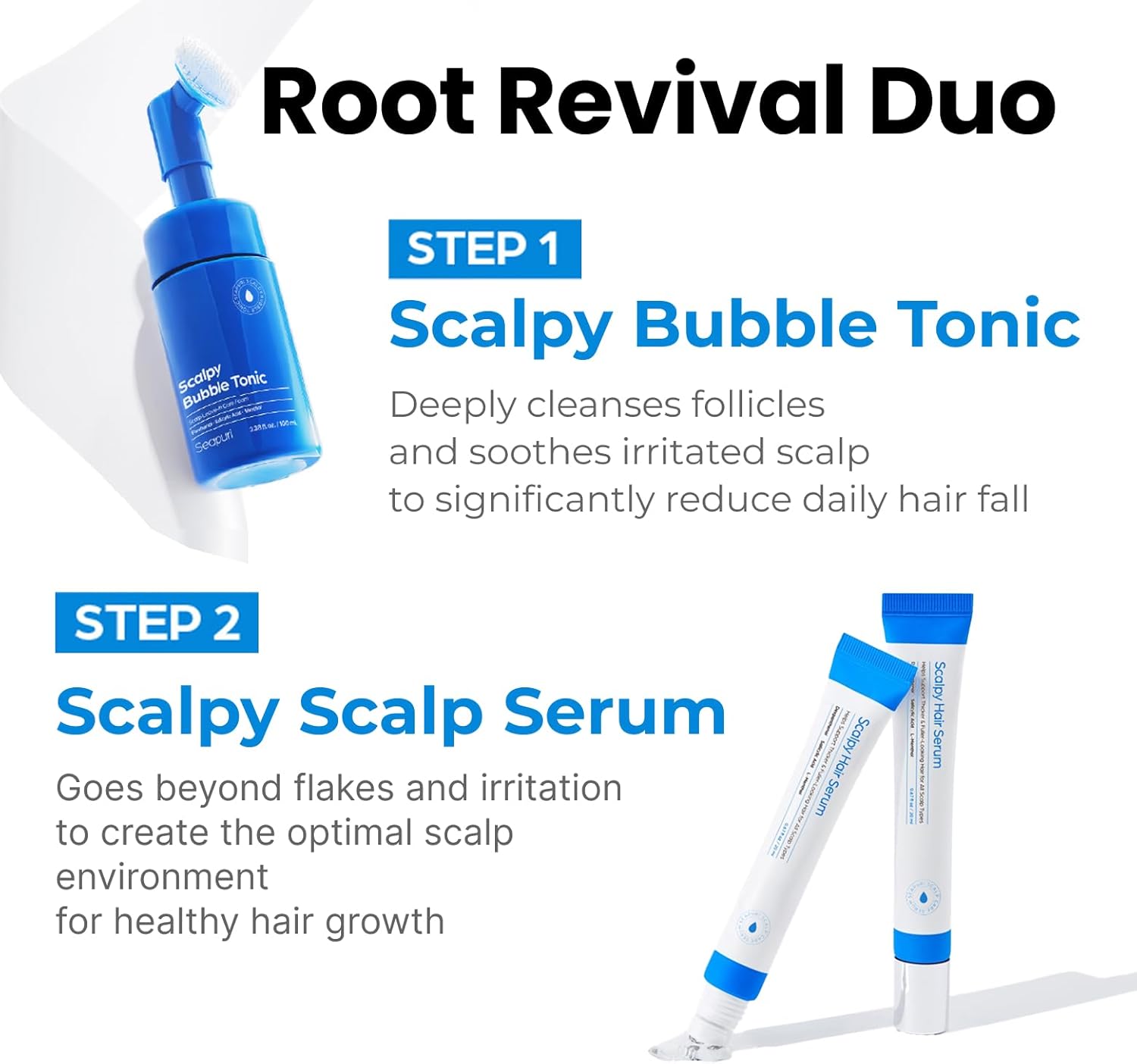 Scalpy Hair Growth Serum for Hair Loss & Thinning Scalp Massager Treatment Salicylic Acid, Menthol, Dexpanthenol Non-Greasy, Lightweight Exfoliate Dandruff - Image 4