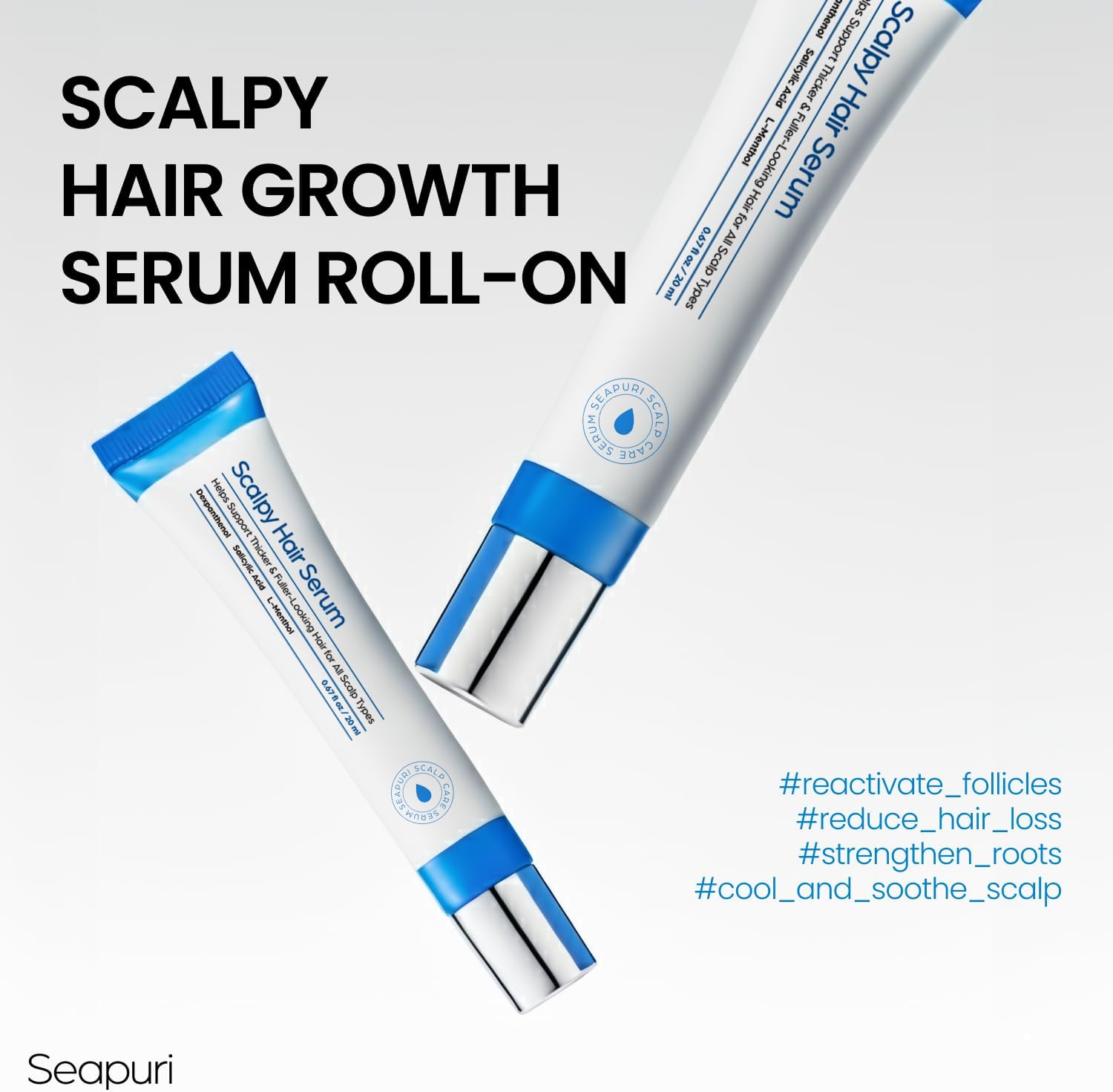 Scalpy Hair Growth Serum for Hair Loss & Thinning Scalp Massager Treatment Salicylic Acid, Menthol, Dexpanthenol Non-Greasy, Lightweight Exfoliate Dandruff - Image 8