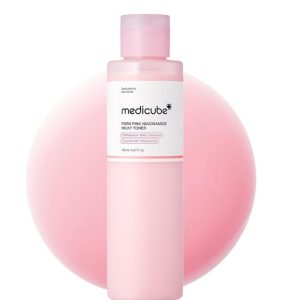 Medicube PDRN Pink Niacinamide Milky Toner for Hydrating, Moisturizing, Soothing, Ceramide, Peptide, Glass Glow Skin, Korean Skincare  150ml 5.07 fl. Oz.