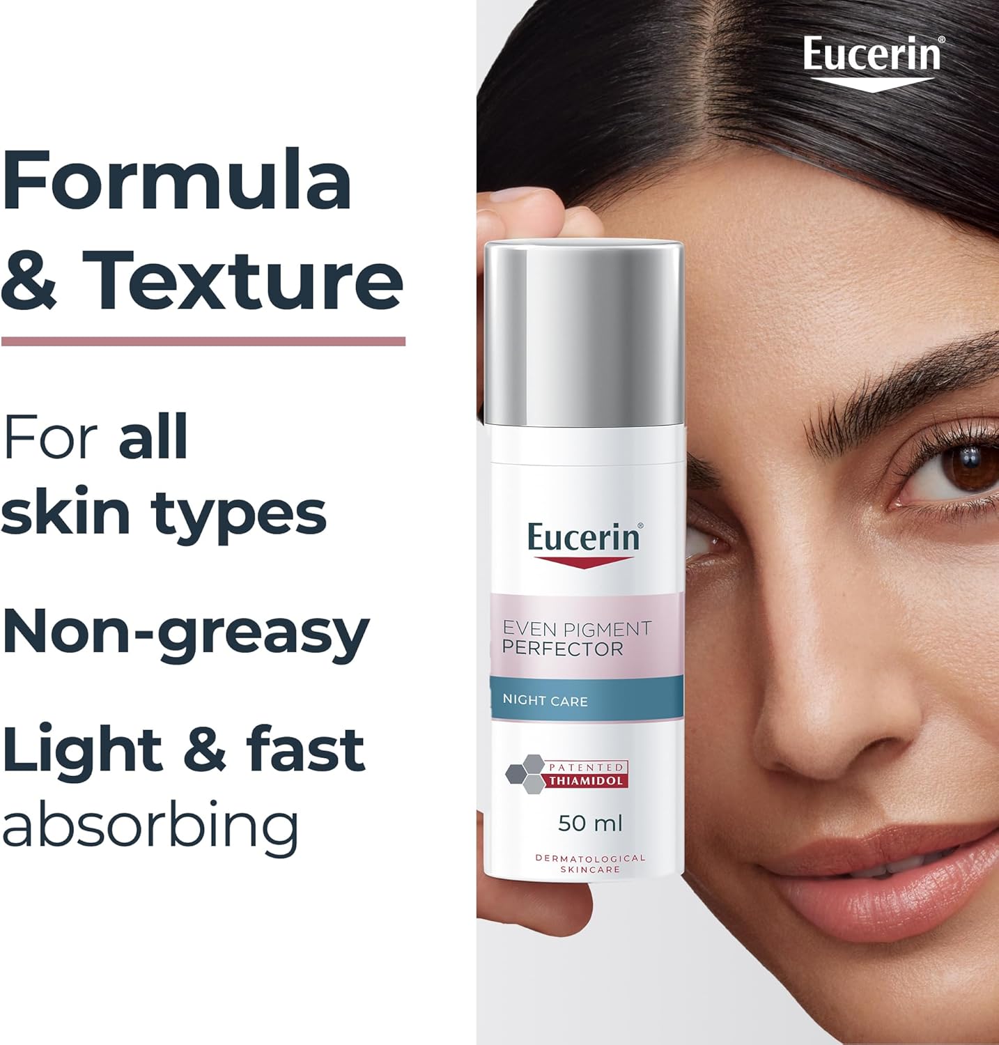Eucerin Even Pigment Perfector Face Night Cream with Thiamidol, Reduces Dark Spots and Regenerates Skin, Absorbs Quickly, Moisturizer for All Skin Types, 50ml - Image 5