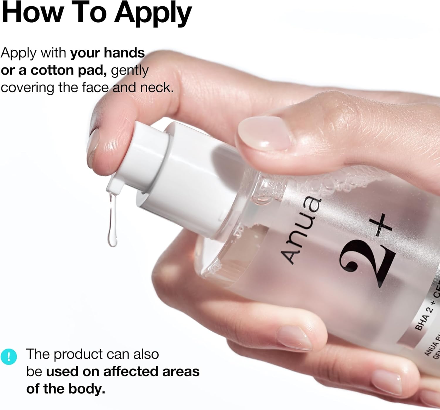ANUA BHA 2% Gentle Exfoliating Toner, Mild Facial Exfoliant, Salicylic Acid for Pores and Sebum, Teatree Extract, Hyaluronic Acid, Ceramides (150ml 5.07 fl.oz.) - Image 3