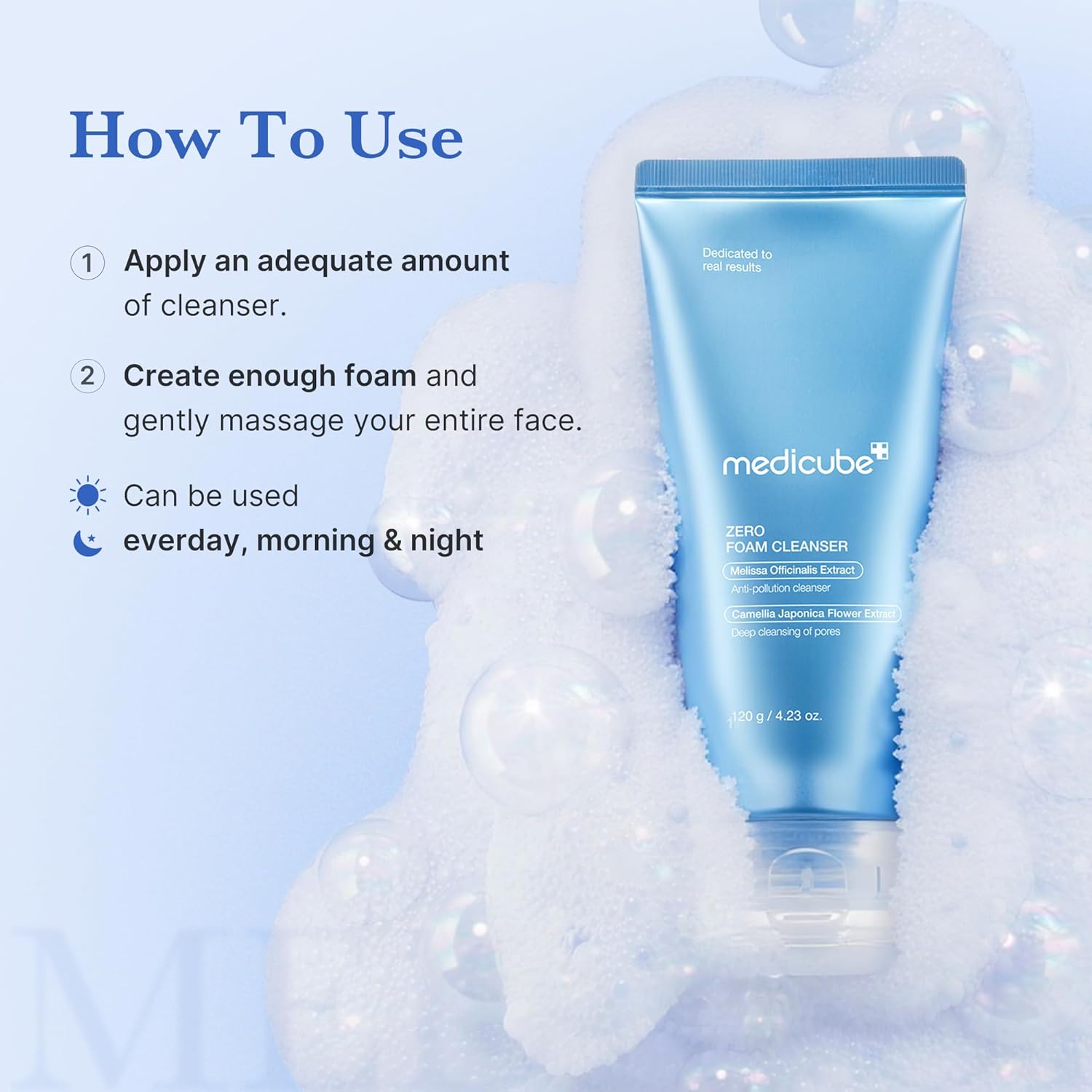 Medicube Zero Foam Cleanser for Sensitive Skin - Sebum Control, Moisture Balance, and Pore Minimization Korean Skincare - Image 4