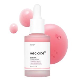 Medicube Salmon DNA PDRN Pink Peptide Serum, Pink glow serum, Peptide, Niacinamide, Hydrating & Moisturizing & Firming, Uneven Skin Tone, Korean Skincare  1.01 fl.oz. (1.01 fl.oz., Salmon DNA PDRN)