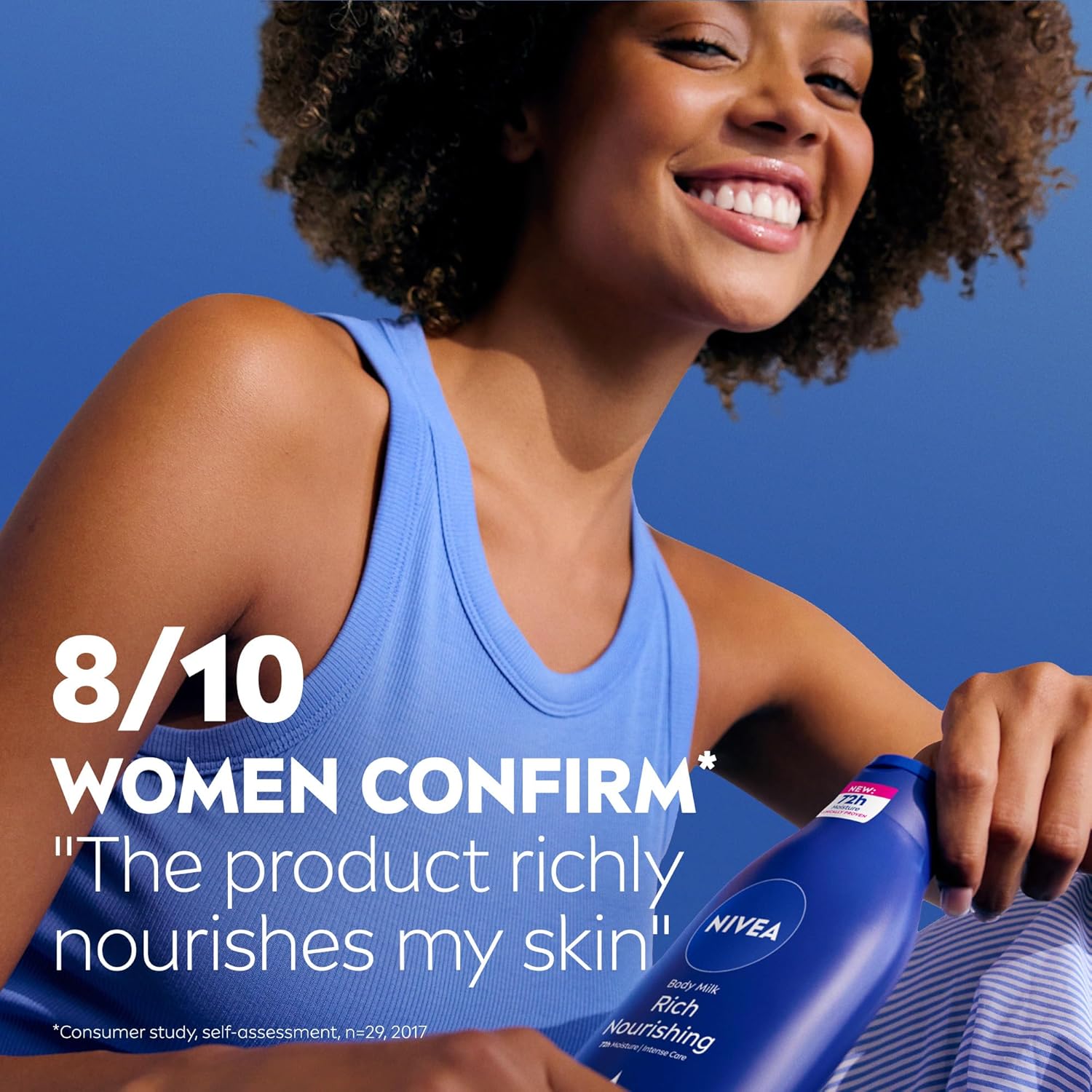 NIVEA Body Lotion for Dry to Very Dry Skin, Rich Nourishing, 5in1 Complete Care, 72H Intense Moisture, 400ml - Image 4